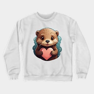 Cute Kawaii Otter Crewneck Sweatshirt